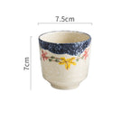 Japanese Style Retro Ceramic Small Pastoral Bird And Beast Tea Cup - Grand Goldman