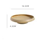 Japanese Style Rough Pottery Plate Retro Style - Grand Goldman