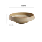 Japanese Style Rough Pottery Plate Retro Style - Grand Goldman