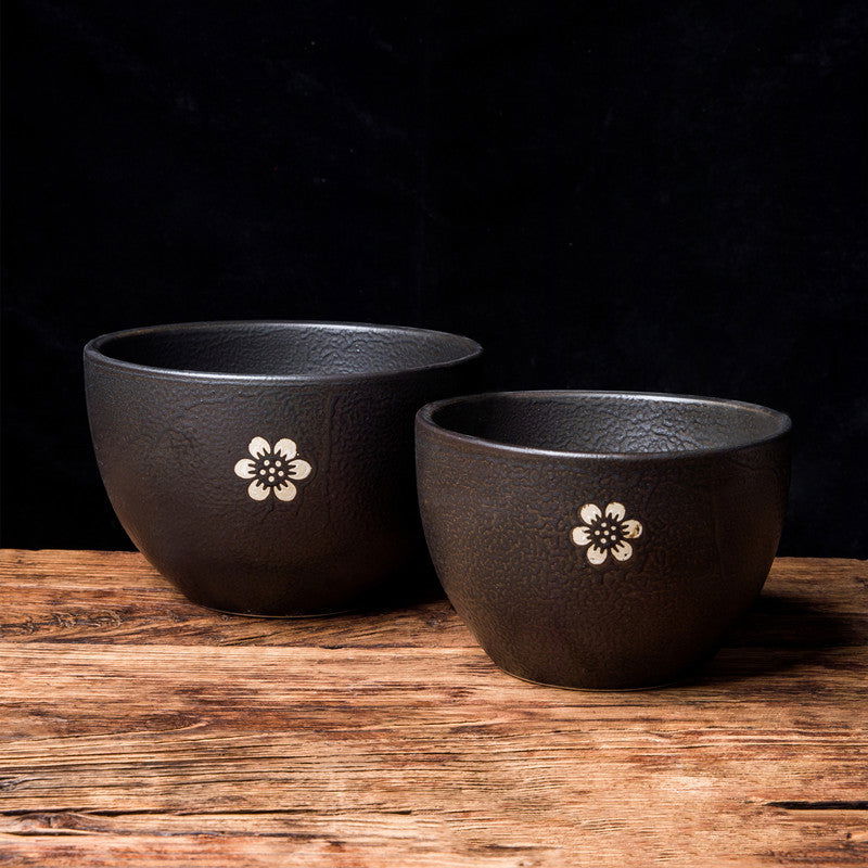 Japanese Style Stoneware Deep Bowl Chicken Pot Ceramic Soup Pot - Grand Goldman