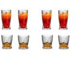 Japanese Style Striped Glass Whiskey Glass Colin Glass Juice Glass Foreign Wine Glass Ice Hockey Glass Cut Flower Long Drink Glass Colin Glass - Grand Goldman