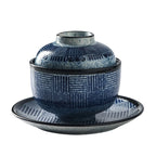 Japanese Style Tableware Ceramic Soup Bowl With Lid Tureen - Grand Goldman