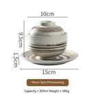 Japanese Style Tableware Ceramic Soup Bowl With Lid Tureen - Grand Goldman