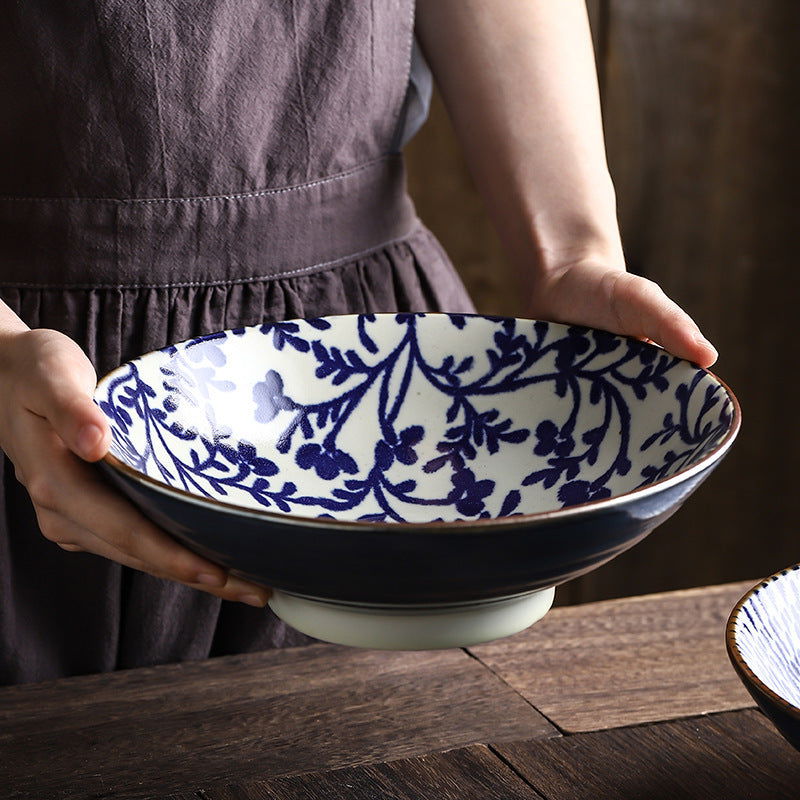 Japanese Style Underglaze Ceramic Bowl - Grand Goldman
