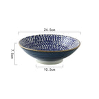 Japanese Style Underglaze Ceramic Bowl - Grand Goldman