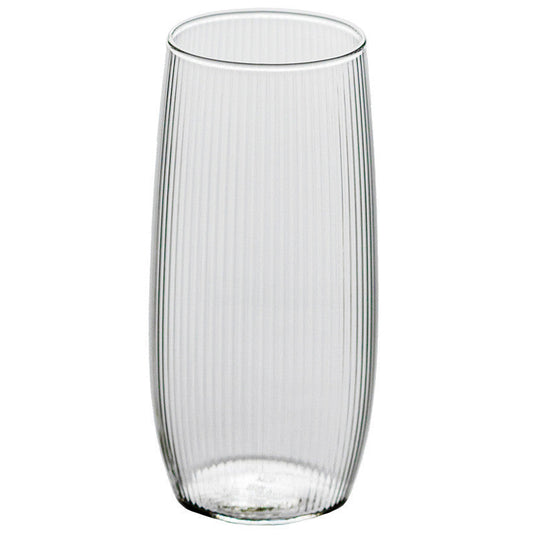 Japanese Style Vertical Stripe Glass Household Heat-resistant Water Cup - Grand Goldman