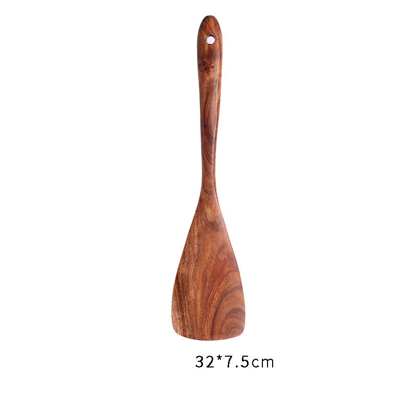 Japanese Style Wooden Nonstick Soup Spoon Spatula - Grand Goldman