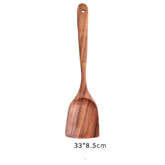 Japanese Style Wooden Nonstick Soup Spoon Spatula - Grand Goldman