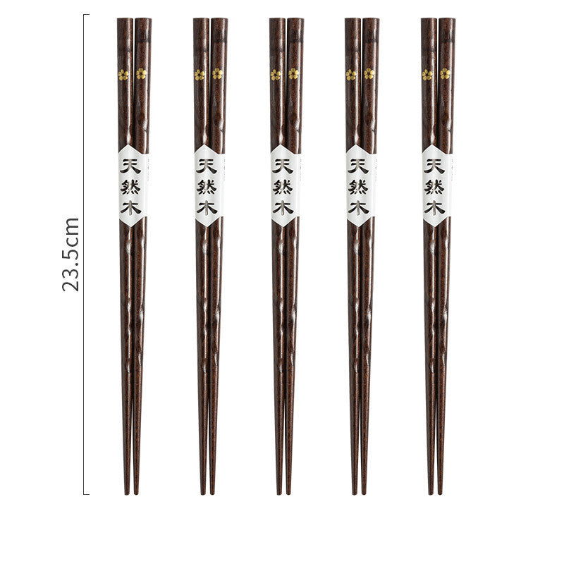 Japanese Style Wooden Pointed Chopsticks Creative Set - Grand Goldman
