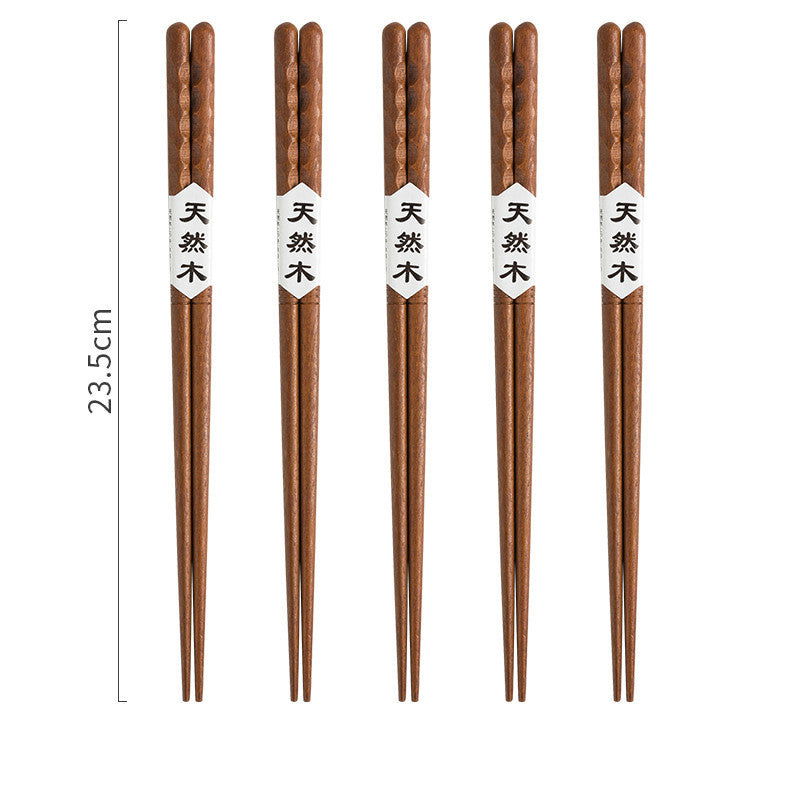 Japanese Style Wooden Pointed Chopsticks Creative Set - Grand Goldman