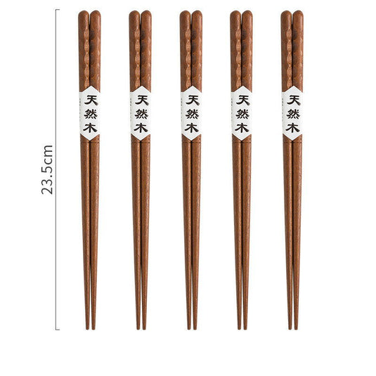 Japanese Style Wooden Pointed Chopsticks Creative Set - Grand Goldman