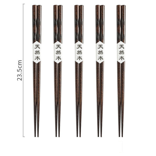 Japanese Style Wooden Pointed Chopsticks Creative Set - Grand Goldman