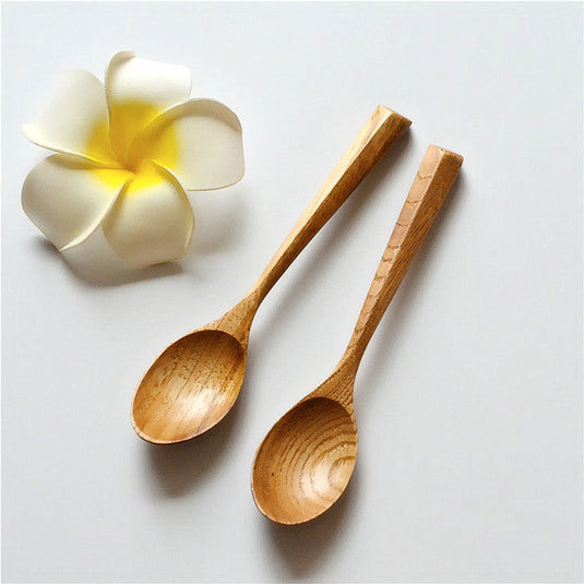 Japanese Style Wooden Spoon And Fork Set - Grand Goldman