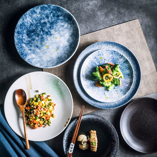 Japanese Tableware Household Ceramic Creative Steak Plate - Grand Goldman