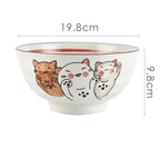 Japanese Underglaze Hand-painted Ceramic Ramen Bowl - Grand Goldman