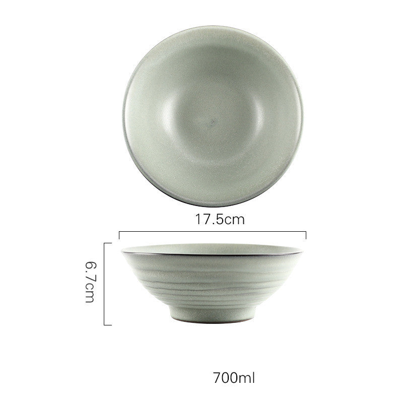 Japanese Vintage Ceramic Ramen Tableware Household Retro Bowl - Grand Goldman
