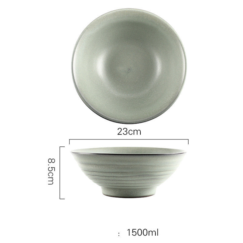 Japanese Vintage Ceramic Ramen Tableware Household Retro Bowl - Grand Goldman