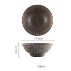 Japanese Vintage Ceramic Ramen Tableware Household Retro Bowl - Grand Goldman