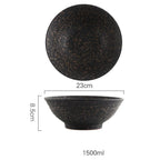 Japanese Vintage Ceramic Ramen Tableware Household Retro Bowl - Grand Goldman