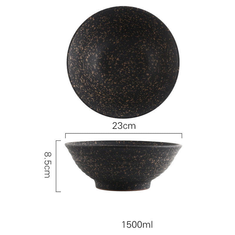 Japanese Vintage Ceramic Ramen Tableware Household Retro Bowl - Grand Goldman