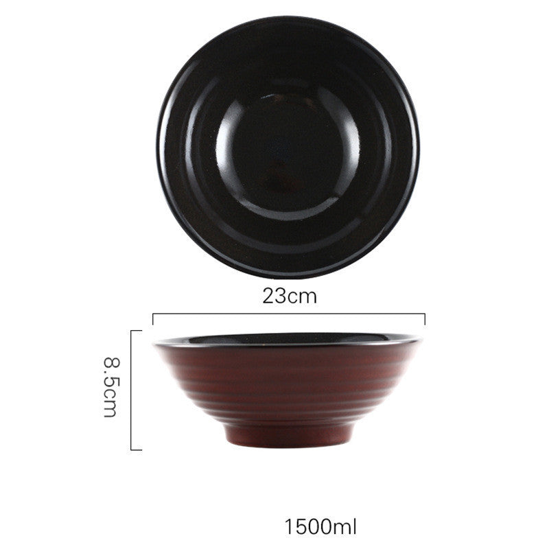 Japanese Vintage Ceramic Ramen Tableware Household Retro Bowl - Grand Goldman