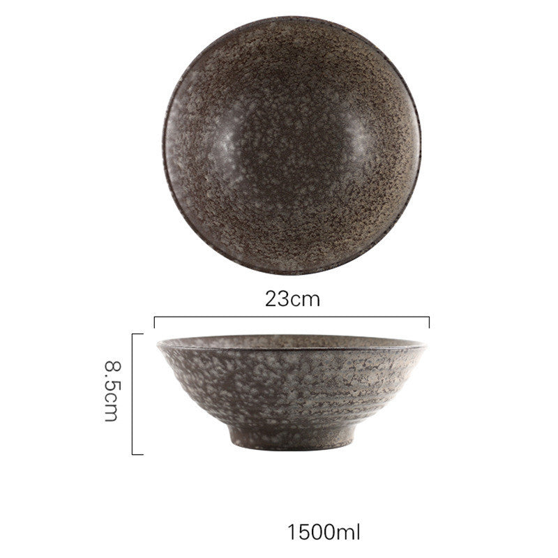 Japanese Vintage Ceramic Ramen Tableware Household Retro Bowl - Grand Goldman