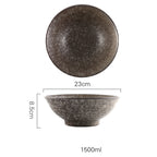 Japanese Vintage Ceramic Ramen Tableware Household Retro Bowl - Grand Goldman