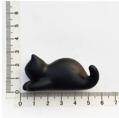 Japanese healing 3D Abstract Small Black Cat magnets Cute Animal Resin Refrigerator Magnet Magnetic Stickers for Home Decoration - Grand Goldman