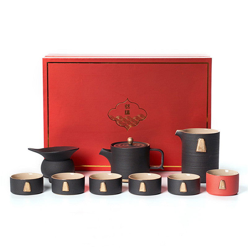 Japanese stoneware Kung Fu tea set - Grand Goldman