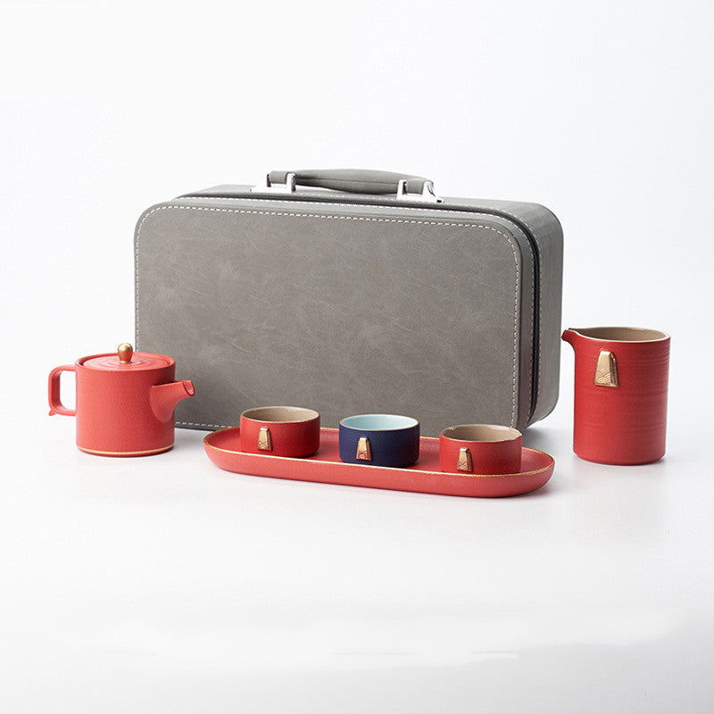 Japanese stoneware Kung Fu tea set - Grand Goldman