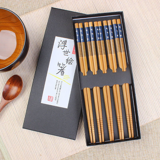 Japanese style bamboo chopsticks set - Grand Goldman