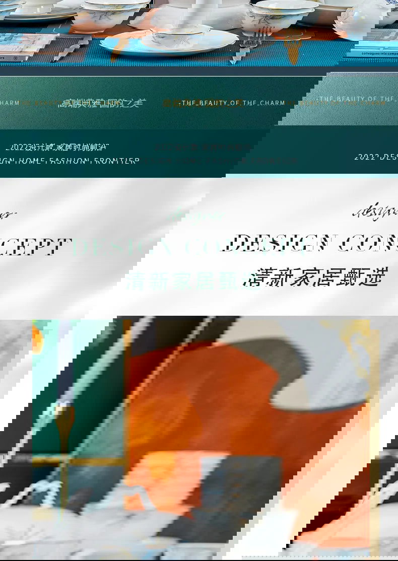 Jingdezhen Bowl and Chopstick Combination, New Chinese Light Luxury Ceramic Tableware Bowl and Plate Set - Grand Goldman