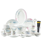 Jingdezhen Ceramic Bowl and Dish Set, Bone Porcelain Bowl and Chopstick Household Tableware Set - Grand Goldman