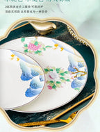Jingdezhen Ceramic Bowls, Dishes, Dishes, Tableware Set, Bowls and Chopsticks Set - Grand Goldman