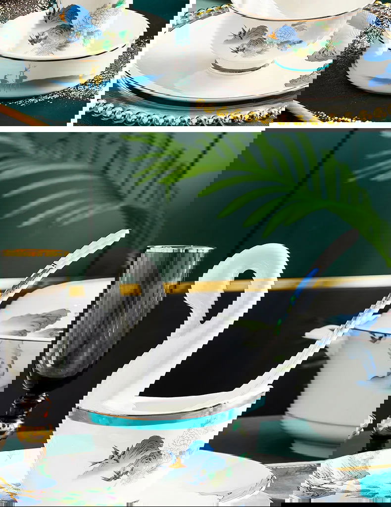 Jingdezhen Ceramic Bowls, Dishes, Dishes, Tableware Set, Bowls and Chopsticks Set - Grand Goldman