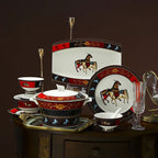 Jingdezhen Ceramic Tableware Ceramic Rice Bowl Bone Porcelain Bowl Plate Set - Grand Goldman