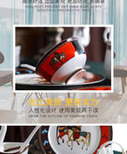 Jingdezhen Ceramic Tableware Ceramic Rice Bowl Bone Porcelain Bowl Plate Set - Grand Goldman