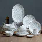 Jingdezhen Ceramic Tableware, Dish Set, Household Japanese Rice Bowl, Underglaze Color Tableware - Grand Goldman