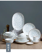 Jingdezhen Ceramic Tableware, Dish Set, Household Japanese Rice Bowl, Underglaze Color Tableware - Grand Goldman