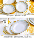 Jingdezhen Ceramic Tableware Household Bowl, Dish, Plate Set - Grand Goldman