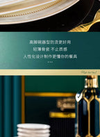 Jingdezhen Ceramic Tableware Light Luxury Bowl Plate Spoon Combination Full Set of Bone Porcelain Bowls and Dishes Household Set - Grand Goldman