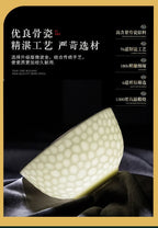 Jingdezhen Ceramic Tableware Set, Hand-painted Phnom Penh Water Cube Creative Bone Porcelain Bowls and Dishes for Home Use - Grand Goldman