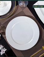 Jingdezhen Ceramic Tableware Set, Hand-painted Phnom Penh Water Cube Creative Bone Porcelain Bowls and Dishes for Home Use - Grand Goldman