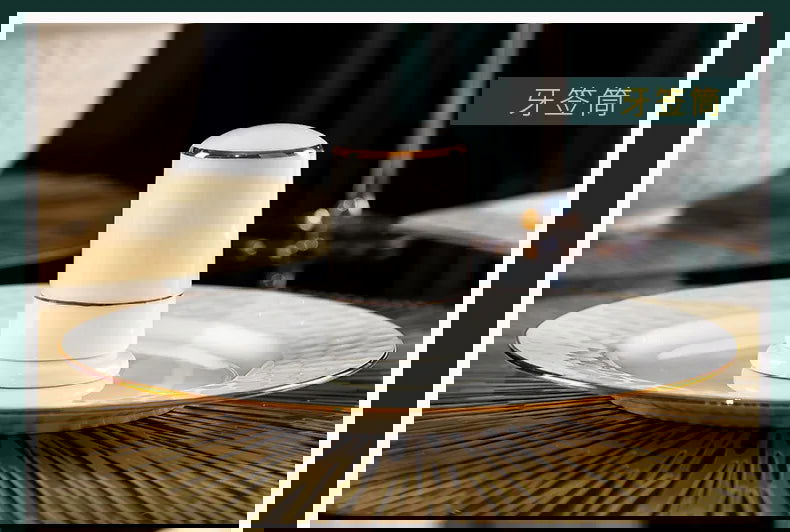 Jingdezhen Ceramic Tableware Set, Hand-painted Phnom Penh Water Cube Creative Bone Porcelain Bowls and Dishes for Home Use - Grand Goldman