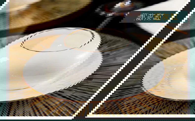 Jingdezhen Ceramic Tableware Set, Hand-painted Phnom Penh Water Cube Creative Bone Porcelain Bowls and Dishes for Home Use - Grand Goldman