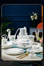 Jingdezhen Household Ceramic Bowls, Tableware Set, Bowls, Dishes, Chinese Bone Porcelain Tableware - Grand Goldman