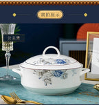 Jingdezhen Household Ceramic Bowls, Tableware Set, Bowls, Dishes, Chinese Bone Porcelain Tableware - Grand Goldman