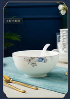 Jingdezhen Household Ceramic Bowls, Tableware Set, Bowls, Dishes, Chinese Bone Porcelain Tableware - Grand Goldman