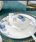 Jingdezhen Household Ceramic Bowls, Tableware Set, Bowls, Dishes, Chinese Bone Porcelain Tableware - Grand Goldman