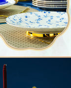 Jingdezhen ceramic tableware, bowl and plate combination set, bone china tableware for household use - Grand Goldman